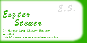 eszter steuer business card